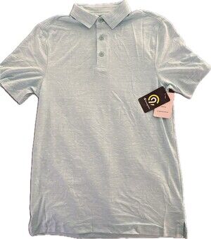 Champion Men’s Duo Dry Moisture-Wicking Polo Blue Size S NWT Athletic Shirt